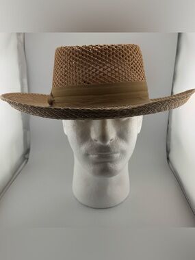 Original Panamania Panama Hat XL Straw Wide Brim Ventilated Ecuador